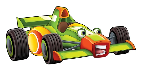 Dessin animé voiture de sport de course - illustration pour les enfants — Photo