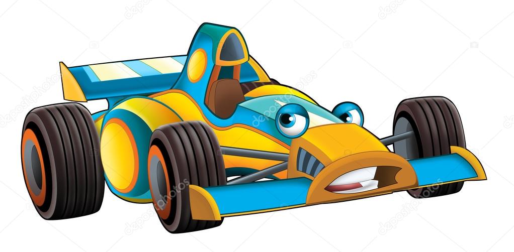 Colorful cartoon Racing car Stock Photo by ©illustrator_hft 116235548