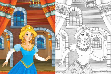 güzel prenses kaleden geliyor 