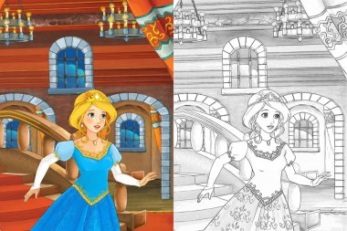 güzel prenses kaleden geliyor