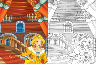 güzel prenses kaleden geliyor