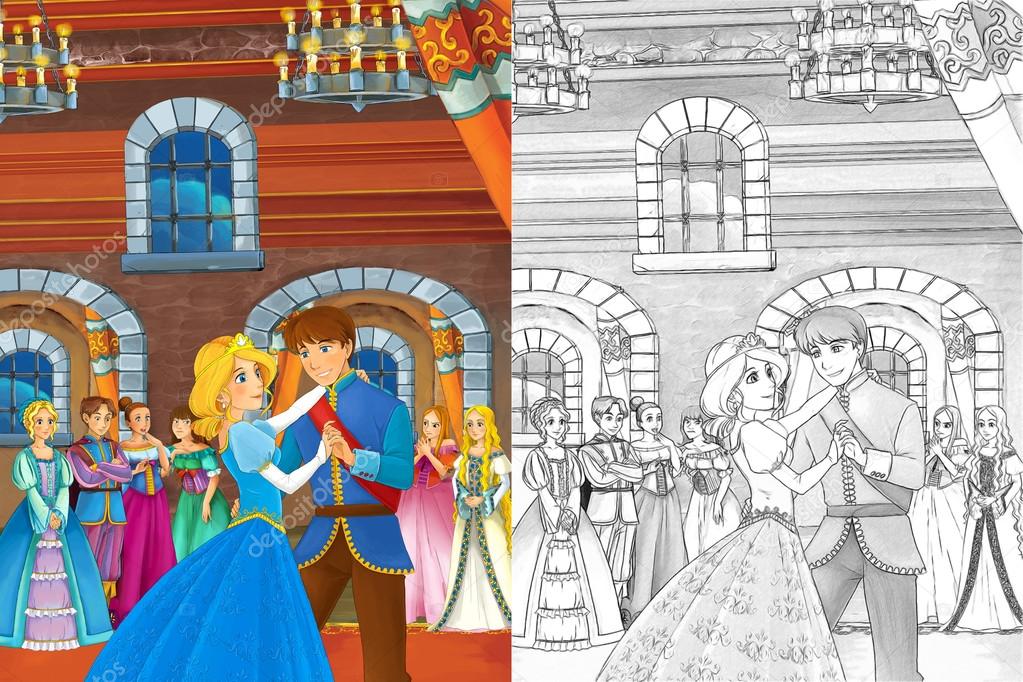 Prince and princess in the castle chamber dancing Stock Photo by ©illustrator_hft 117060334 Prince and princess in the castle chamber dancing Stock Photo by ©illustrator_hft 117060334
