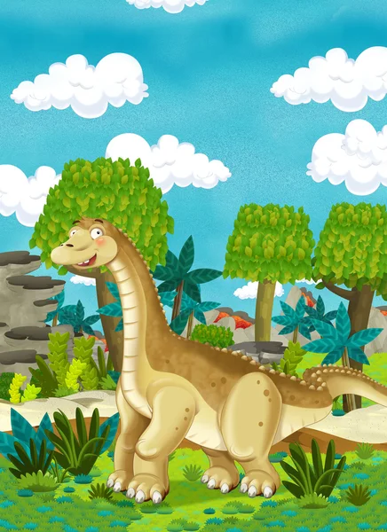 Мультфильм "Динозавр" — стоковое фото