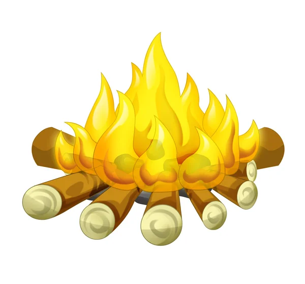 Cartoon scene of fire - isolated — Stock Photo, Image