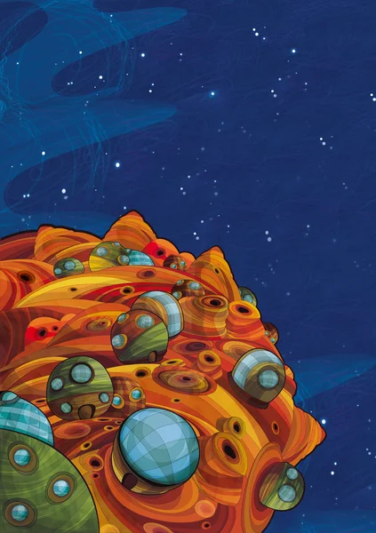 Utrymme - främmande civilisation - astronomi för barn — Stockfoto