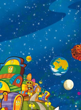 Cosmos şehir - kimse sahnede - ufo 
