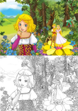 Çift ormanda şirin princes 