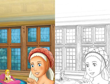 küçük elf kızı ve normal kadın