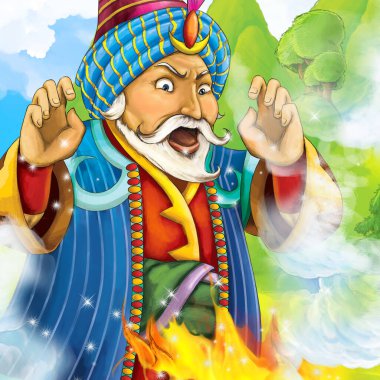 çocuklar için prens ya da prenses resimli bir peri masalı olan Arap çizgi filmi.