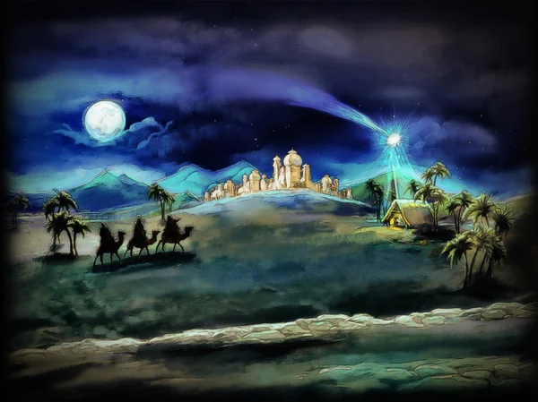 Kutsal Aile ve üç Kral çizimi