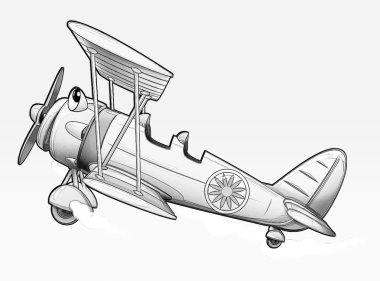 boyama sayfası - çift kanatlı