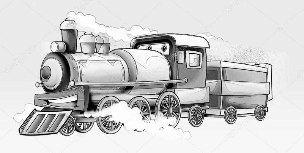 Coloring page - train