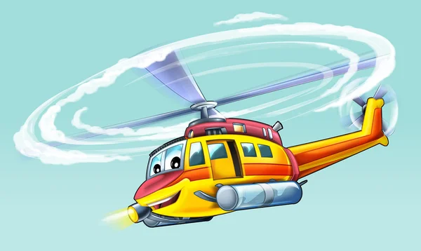 Hélicoptère de couleur — Photo