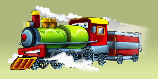 Comboio colorido — Fotografia de Stock