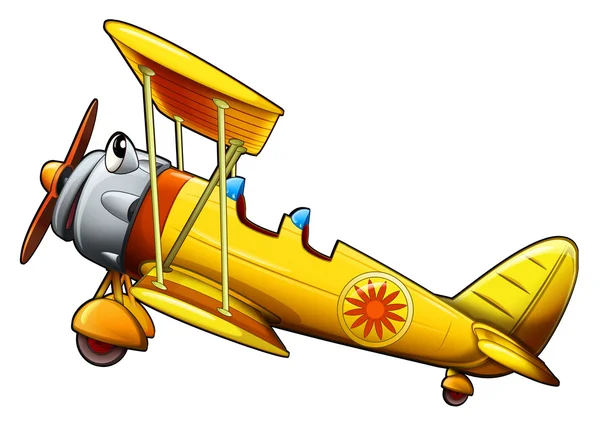 Colored biplane — Stock Photo, Image