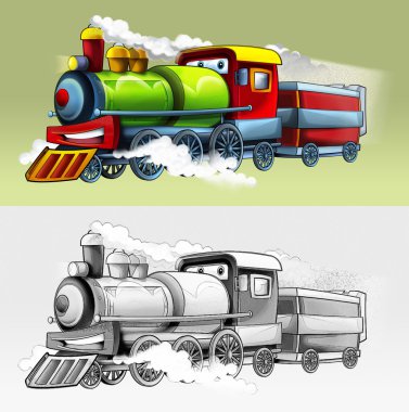 boyama sayfası - tren