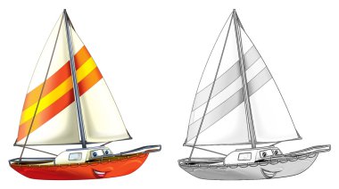 boyama sayfası - tekne