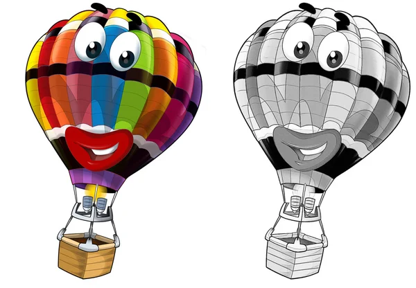 Coloring page - balloon — Stock Photo, Image