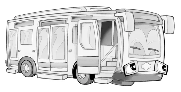 Coloring page - bus — Stock Photo, Image