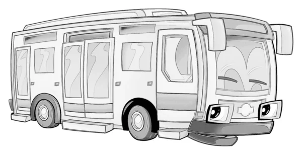 Coloring page - bus — Stock Photo, Image