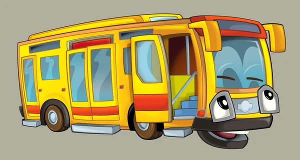Autocarro dos desenhos animados — Fotografia de Stock