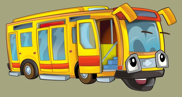 Autobus kreskówka — Zdjęcie stockowe