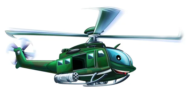 Wojskowy helikopter kreskówka — Zdjęcie stockowe