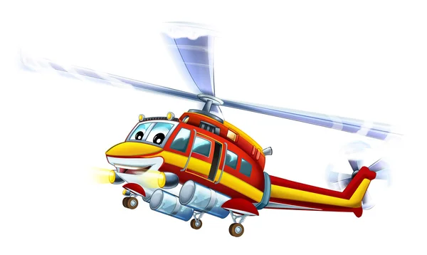 Çizgi film helikopteri — Stok fotoğraf