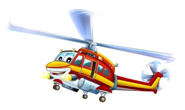 Çizgi film helikopteri — Stok fotoğraf