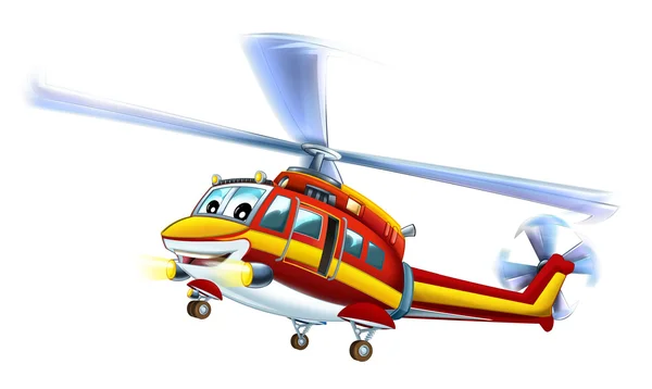 卡通直升机 — 图库照片