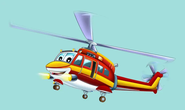 Helicóptero de dibujos animados —  Fotos de Stock