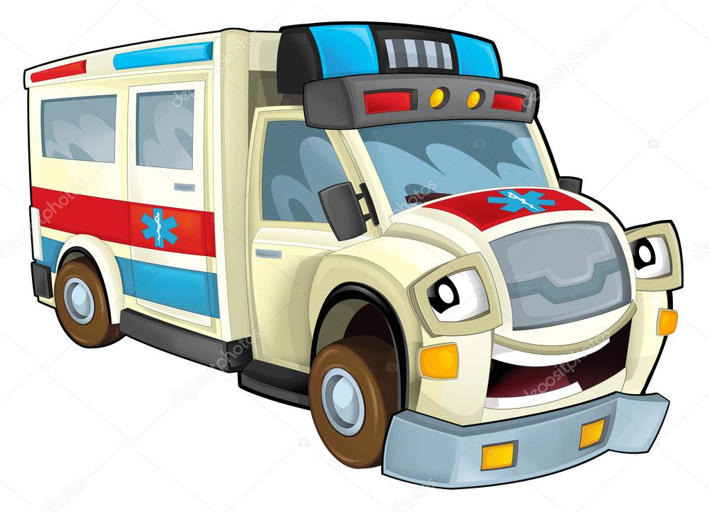 Cartoon ambulance