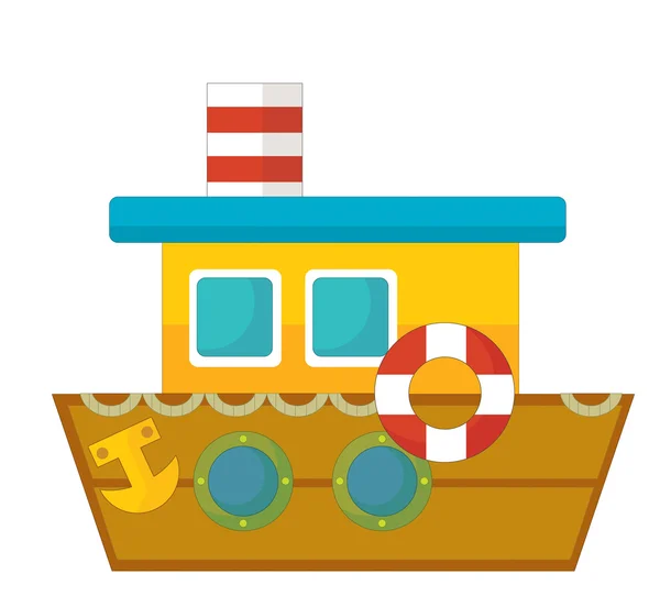 Cartoon boat — Stock Photo, Image