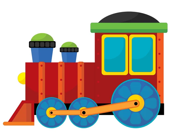 Карикатурный поезд — стоковое фото
