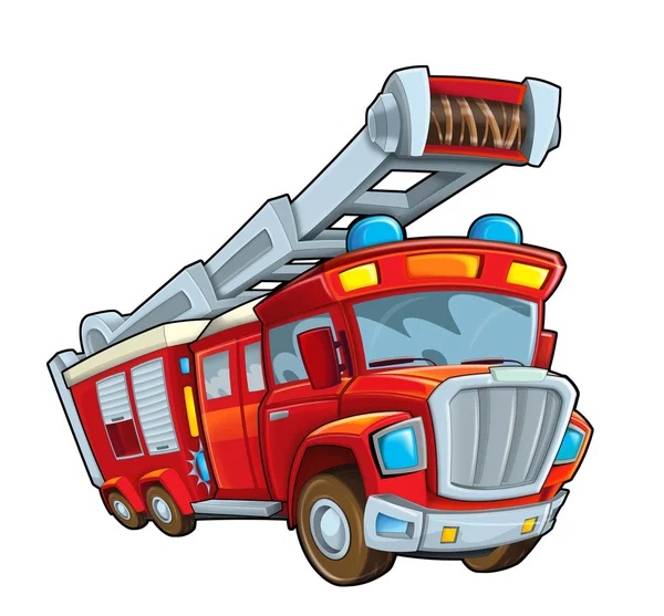 Cartoon-Feuerwehrauto — Stockfoto