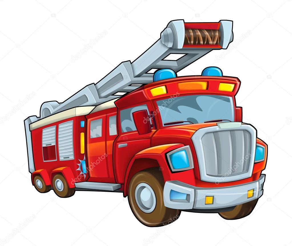 Cartoon firetruck