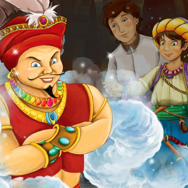 Çizgi film masal sahne