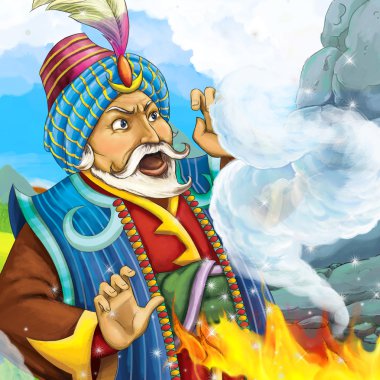 Çizgi film masal sahne