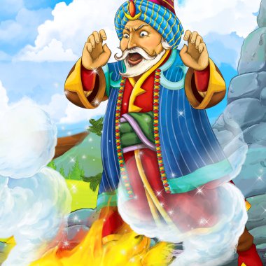 Çizgi film masal sahne