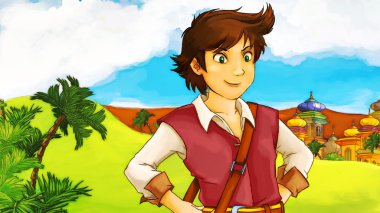 Çizgi film masal sahne