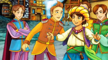 Çizgi film masal sahne