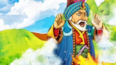 Çizgi film masal sahne