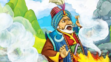 Çizgi film masal sahne