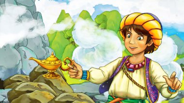 Çizgi film masal sahne