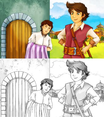 Çizgi film masal sahne