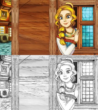 Çizgi film masal sahne