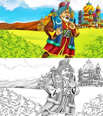 Çizgi film masal sahne