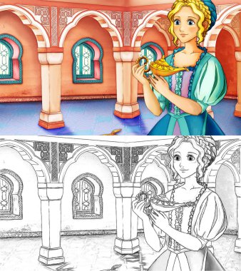 Çizgi film masal sahne