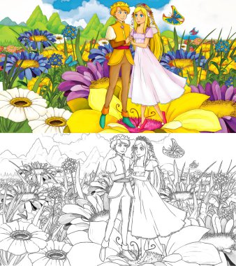 Çizgi film masal sahne