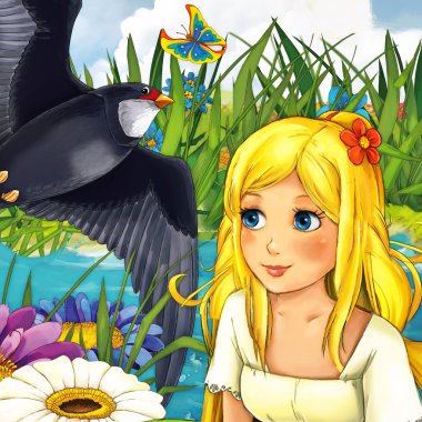 Çizgi film masal sahne